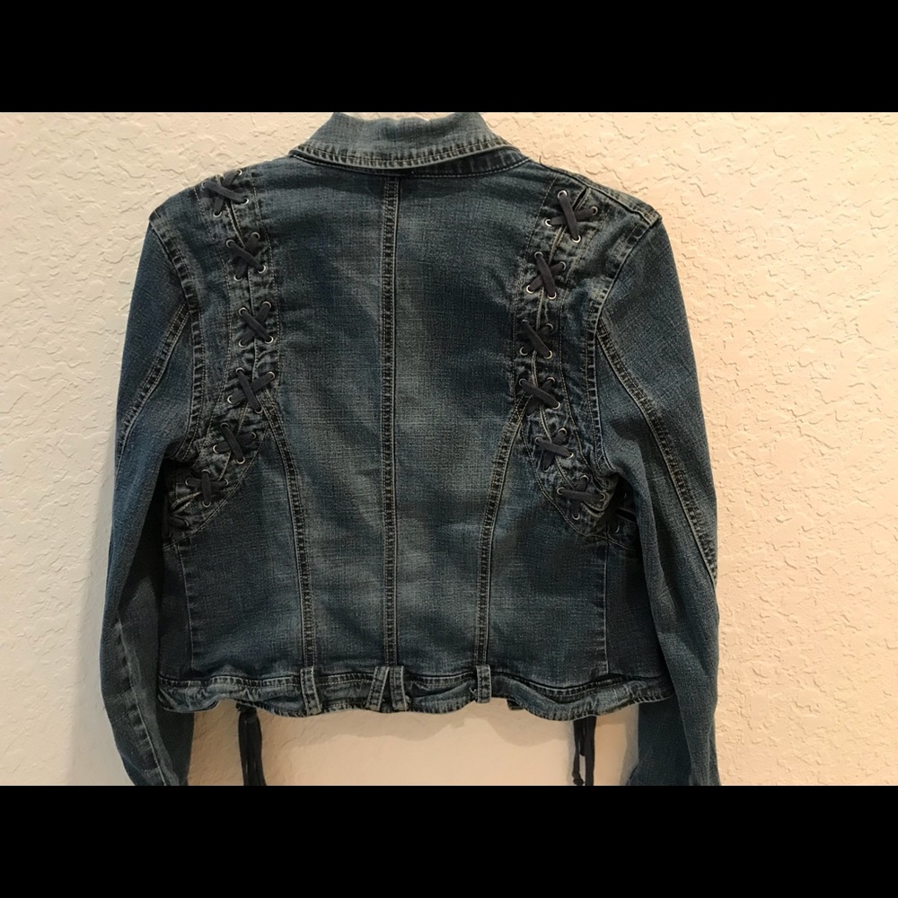 Cache Ribbed Denim Jacket - image 3